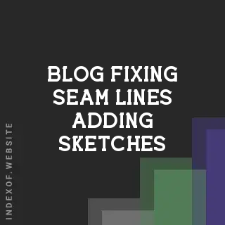 Fixing Seam Lines: Adding Sketches to Mesh for 3D Printing | Logo - Indexof